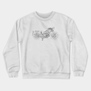 Retro motorcycle Crewneck Sweatshirt